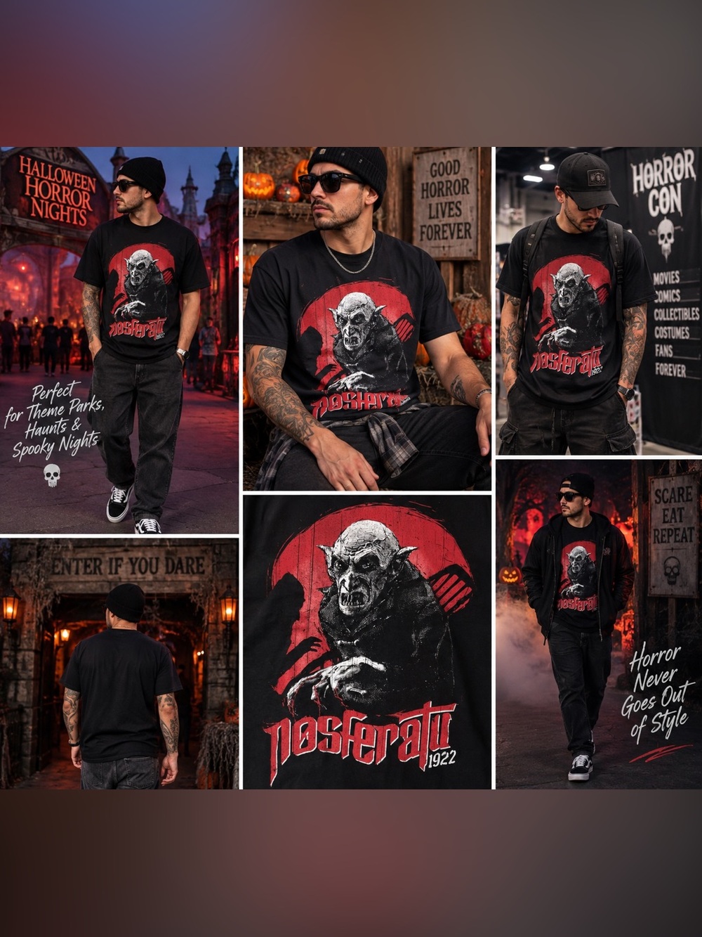 Nosferatu 1922 Horror Graphic T-Shirt – Limited Edition